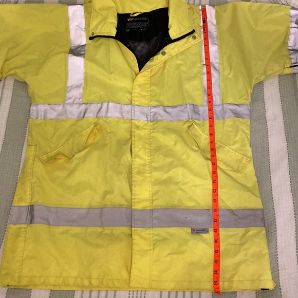 Rain Jacket Hi Viz Safety Men’s Large High Visibility Garment Class 3 - Picture 10 of 10
